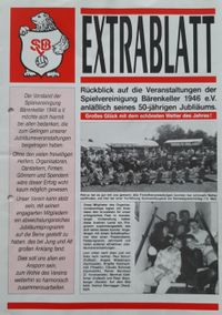 Extrablatt zum 50-jährigen Vereinsjubiläum